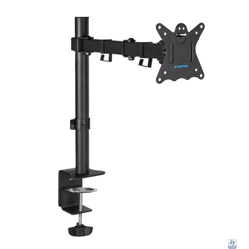 Kromax CASPER-507 черный 10"-34" макс.10кг настольный поворот и наклон