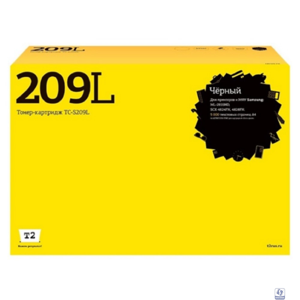 Картридж лазерный T2 MLT-D209L TC-S209L MLT-D209L/SV007A черный (5000стр.) для Samsung ML-2855ND/SCX-4824FN/4828FN