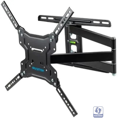 Kromax DIX-19 черный 22"-65" макс.45кг настенный поворотно-выдвижной и наклонный Kromax DIX-19 черный 22"-65" макс.45кг настенный поворотно-выдвижной и наклонный