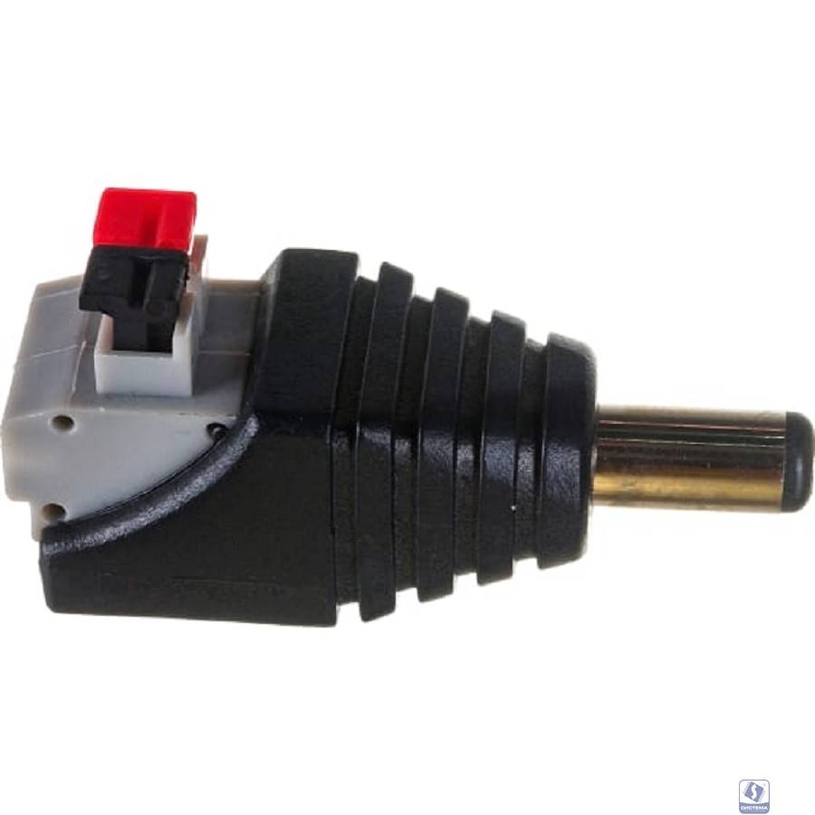 Rexant (14-0314-2) РАЗЪЁМ  питания штекер  2.1х5.5  с быстрозажимной колодкой  (блистер) 