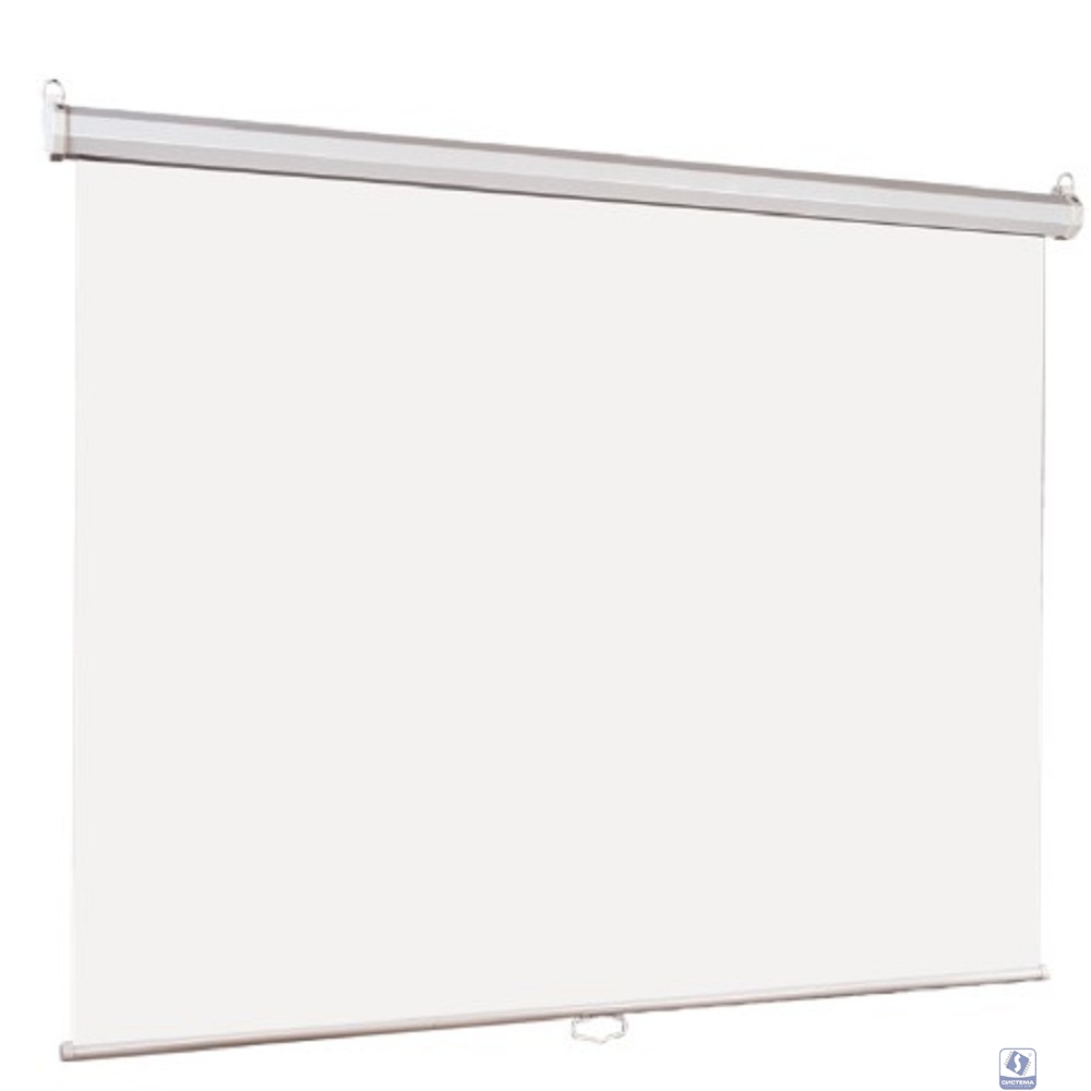 Lumien Eco Picture [LEP-100106] Настенный экран  127х127см (рабочая область 121х121 см) Matte White восьмигранный корпус, возможность потолочн./настенного крепления, уровень в комплекте, 1:1 (треуголь