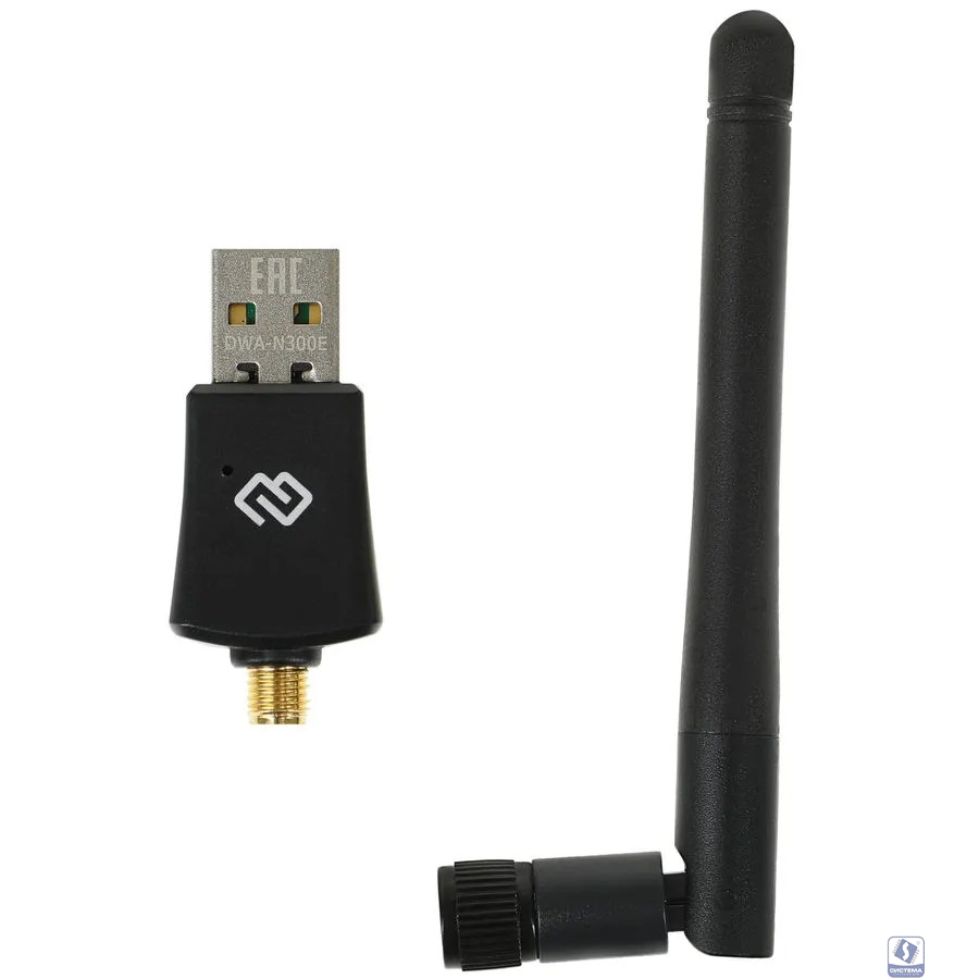 Digma DWA-N300E Net Adapter WiFi N300 USB 2.0 (ant.ext.rem) 1ant. (pack:1pcs)