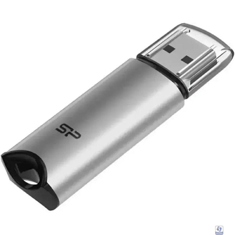 Флеш накопитель 16Gb Silicon Power Marvel M02, USB 3.2, Серебристый