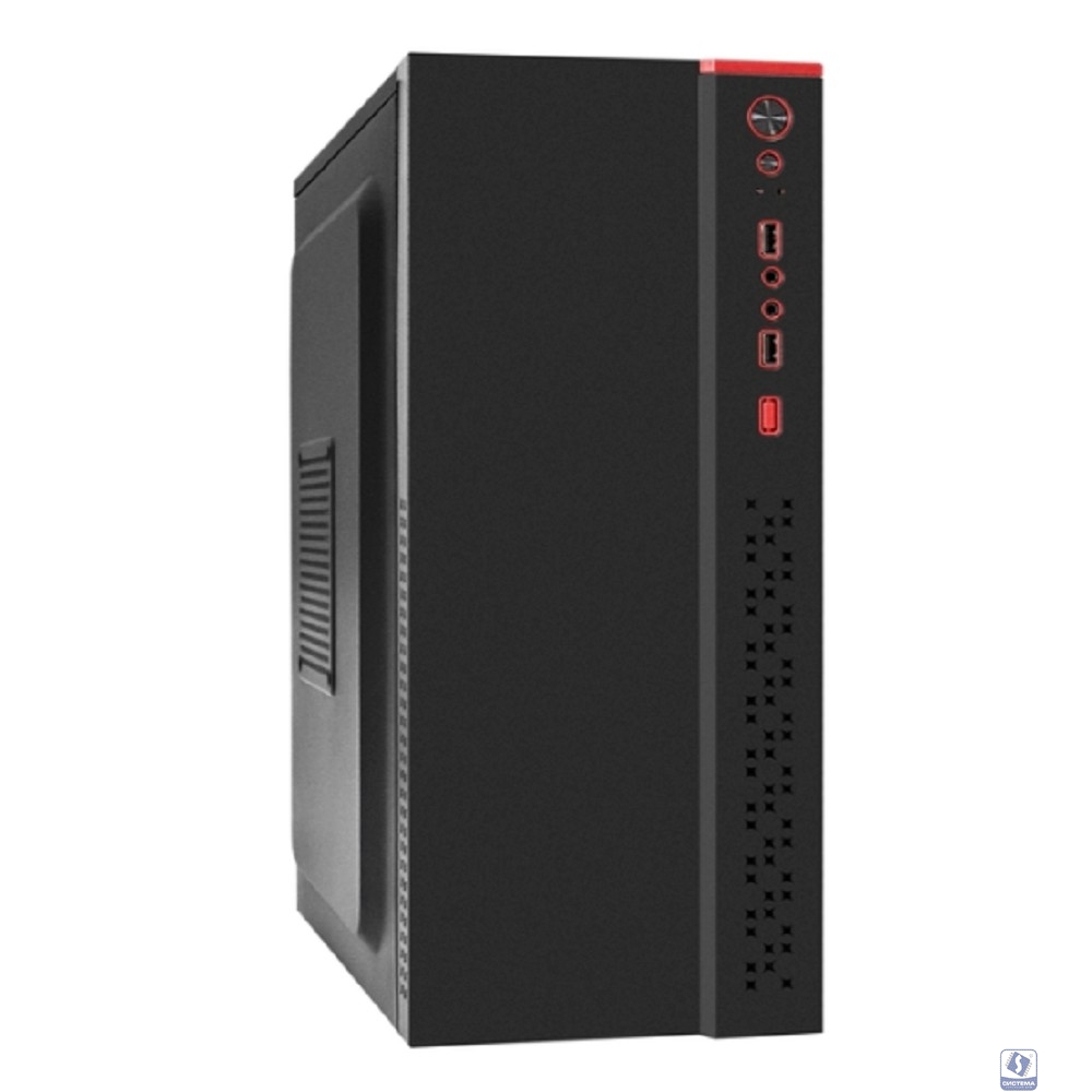 Exegate EX299330RUS Корпус Miditower ExeGate AA-443-UNS400 (ATX, БП UNS400 с вент. 12см, 2*USB+HD Audio, черный)