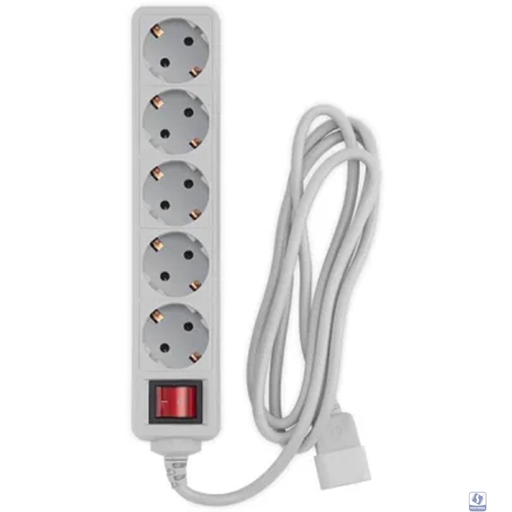 PC PET Сетевой фильтр AP01006-E-G 1.8м (5 розеток) серый