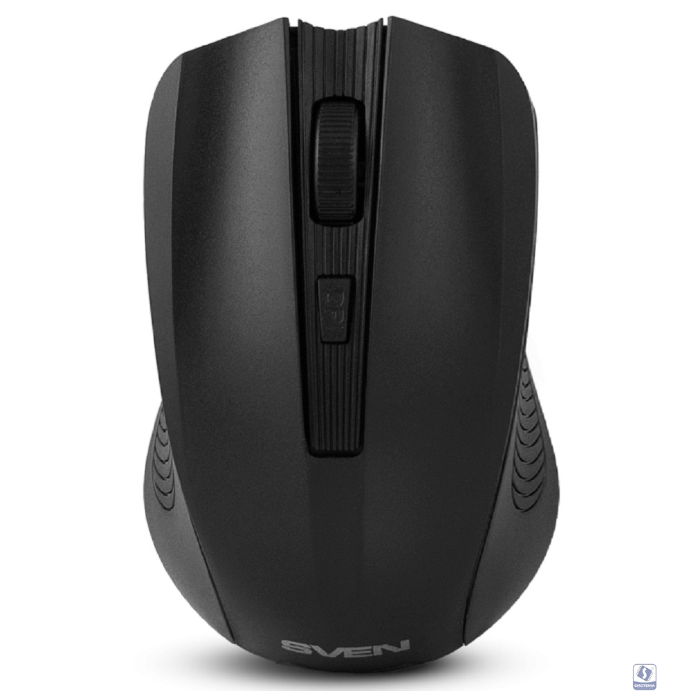 Беспроводная мышь SVEN RX-400W чёрная (3+1кл. 600/1000/1400DPI, блист)