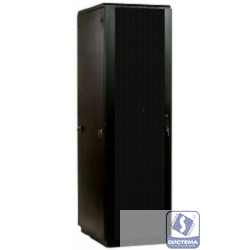 ЦМО Шкаф телекоммуникационный напольный ЭКОНОМ 42U (800 х 800) дверь перфорированная 2 шт., цвет черный (ШТК-Э-42.8.8-44АА-9005)