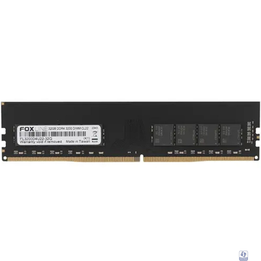 Память оперативная/ Foxline DIMM 32GB 3200 DDR4 CL 22  (2Gb*8)