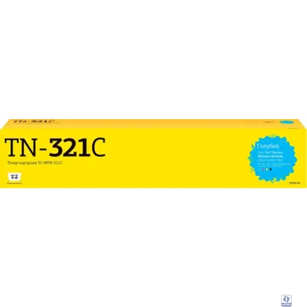             TC-MTN-321C Тонер-картридж T2 для Konica-Minolta BizHub C224/C284/C364 (25000 стр.) голубой, с чипом