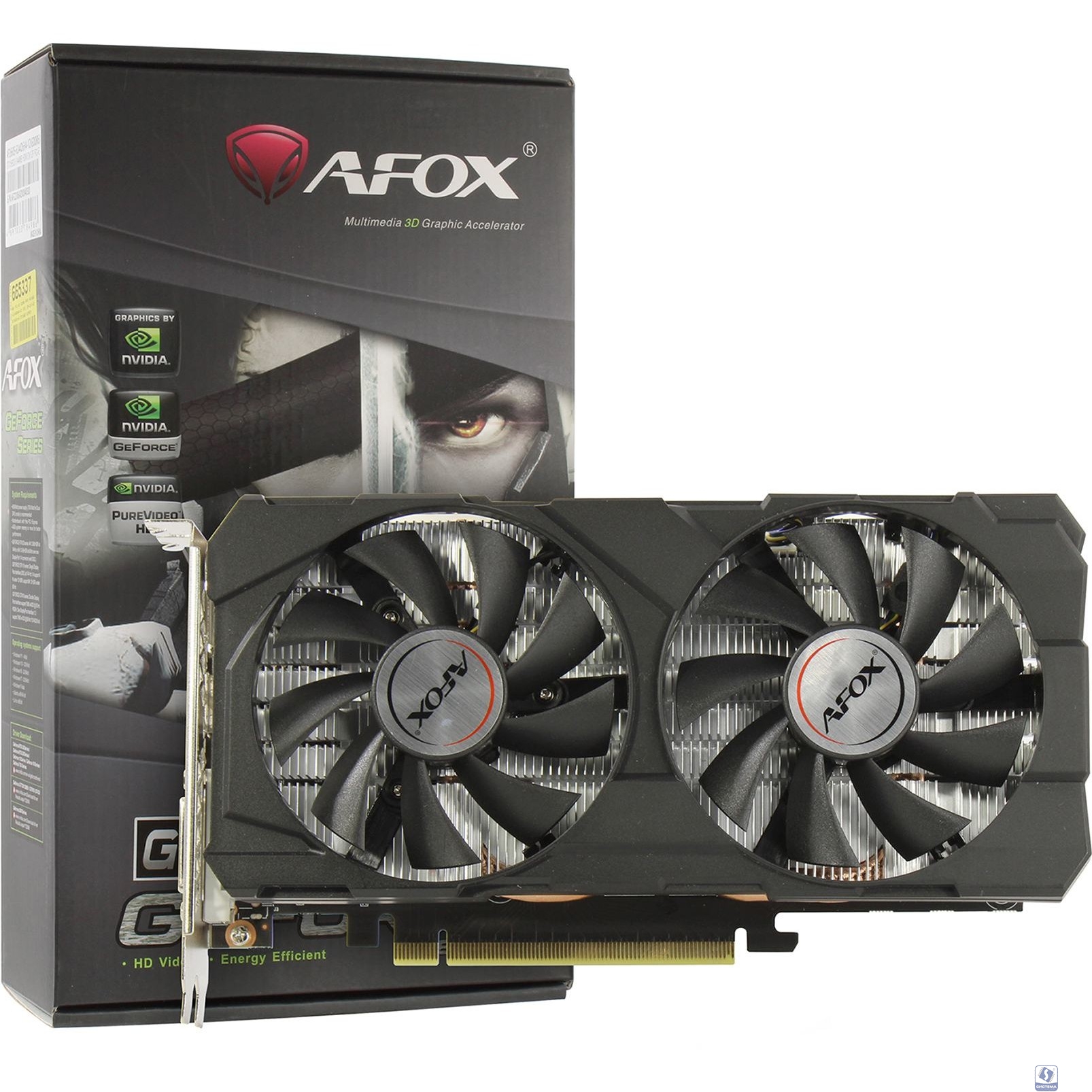 Видеокарта AFOX GTX1660 SUPER 6GB GDDR6 192Bit DP/DVI/HDMI  2FAN  (AF1660S-6144D6H4-V2) RTL