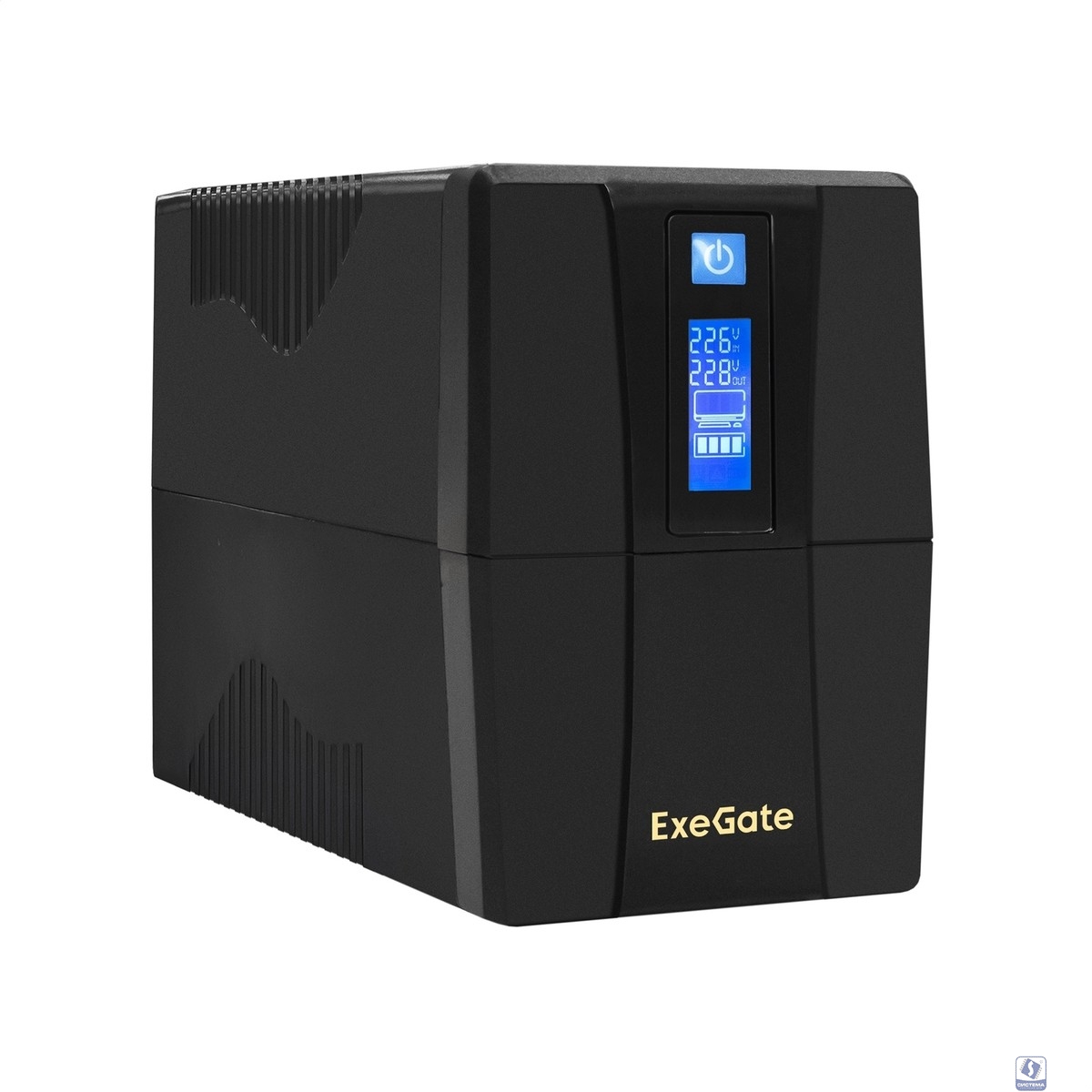 Exegate EP285476RUS ИБП ExeGate Power Smart ULB-850.LCD.AVR.C13.RJ.USB <850VA/480W, LCD, AVR, 4*IEC-C13, RJ45/11, USB, Black>