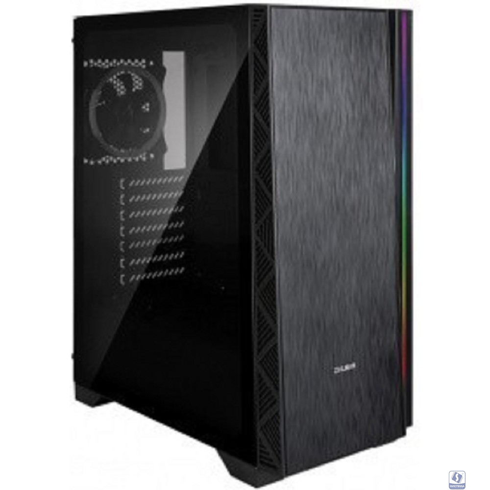 Корпус ZALMAN Z3 NEO, без БП, боковое окно (закаленное стекло), черный,  ATX