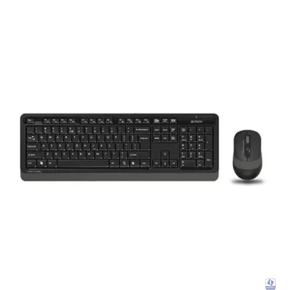 A-4Tech Клавиатура + мышь A4 Fstyler FG1010 GREY клав:черный/серый мышь:черный/серый USB беспроводная [1147570]
