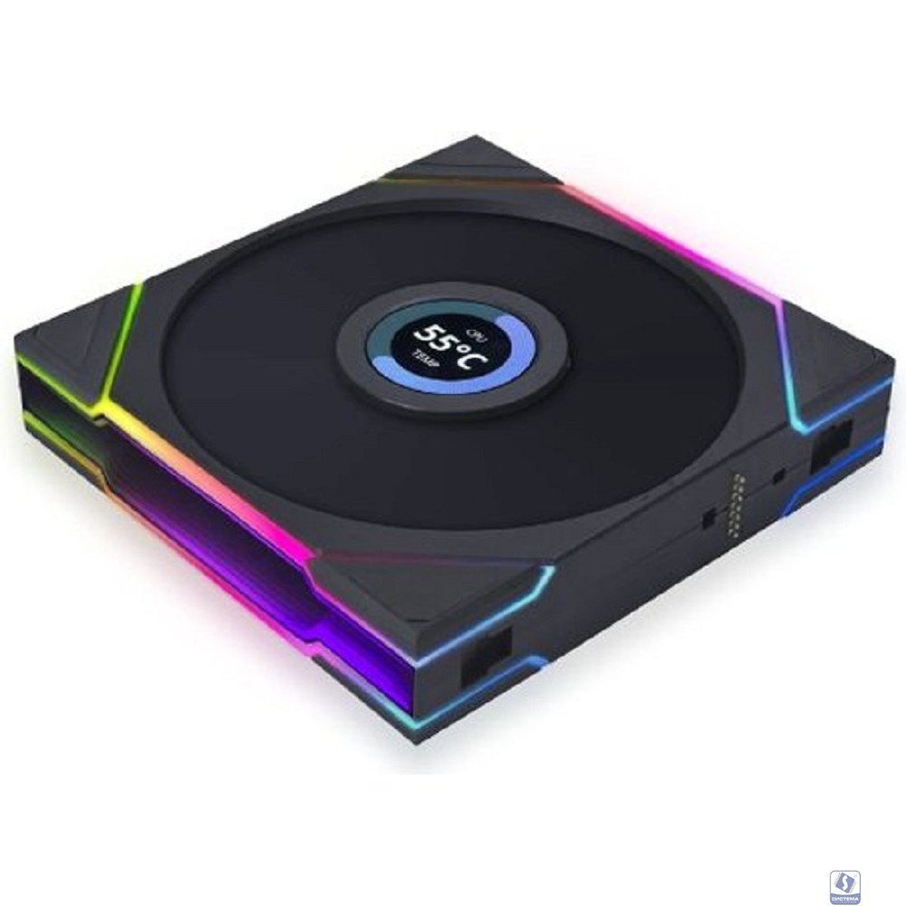 Вентилятор для корпуса Lian Li UNI FAN TL LCD 120, ARGB, PWM, 3x120mm, 1900RPM, 3pcs, with Controller, 28mm thickness, Black 12TLLCD3B