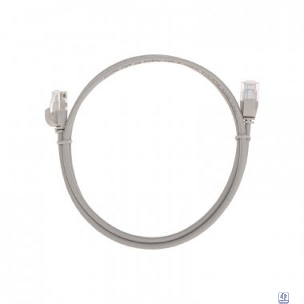Rexant (02-0380-1) Патч-корд U/UTP, CAT 6A (10G), RJ45-RJ45, 28AWG, LSZH, серый, 1м