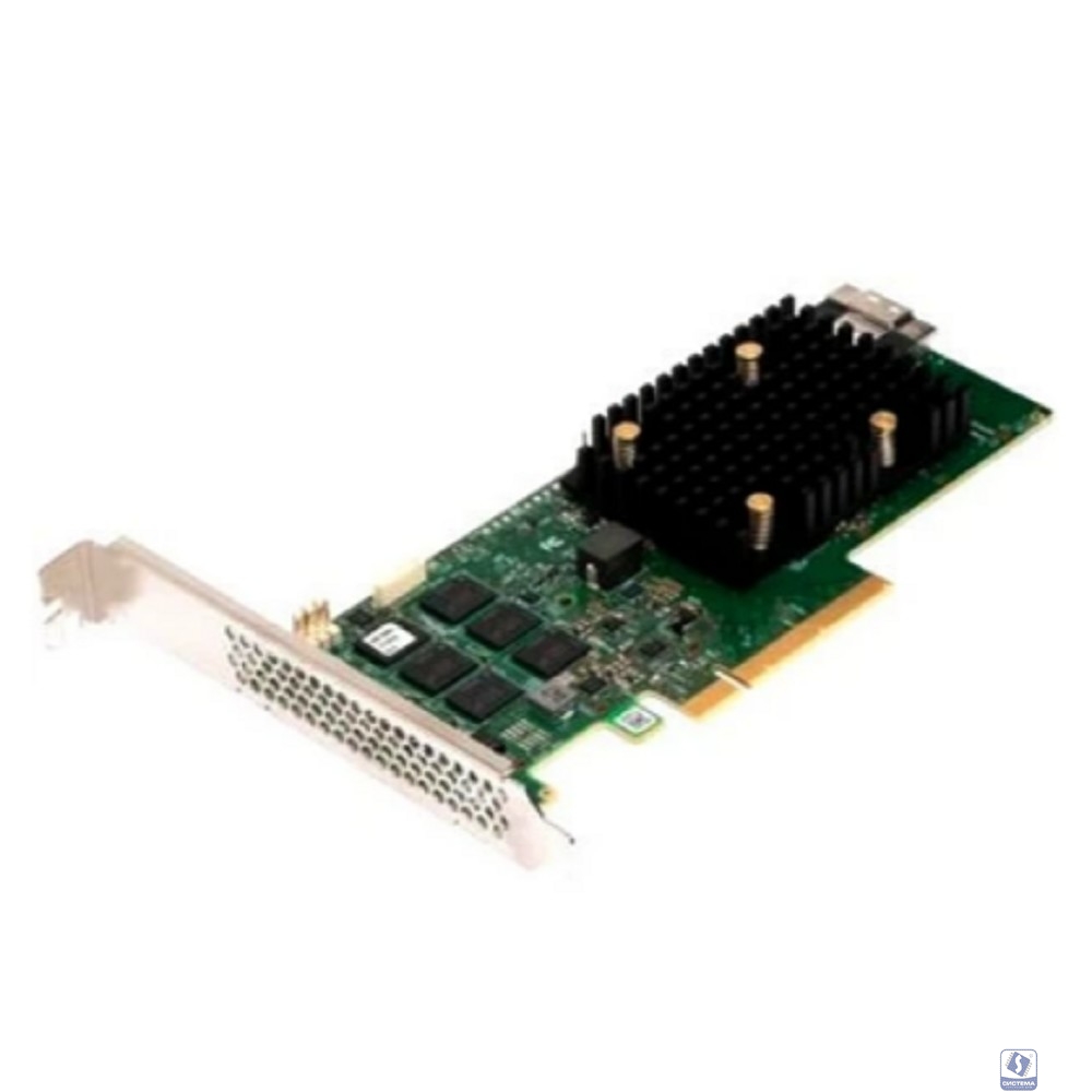 Broadcom 05-50077-03 Контроллер SAS LSI 9500-8i SGL 05-50077-03 PCIe v4 x8 LP, Tri-Mode SAS/SATA/NVMe 12G HBA, 8port(1*int SFF8654), 3808 IOC, RTL 