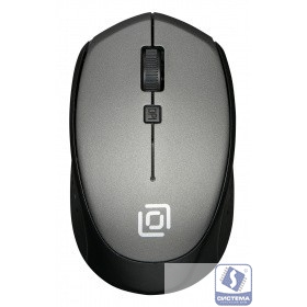 Мышь Oklick 488MW серый/черный оптическая (1600dpi) беспроводная USB (3but) 