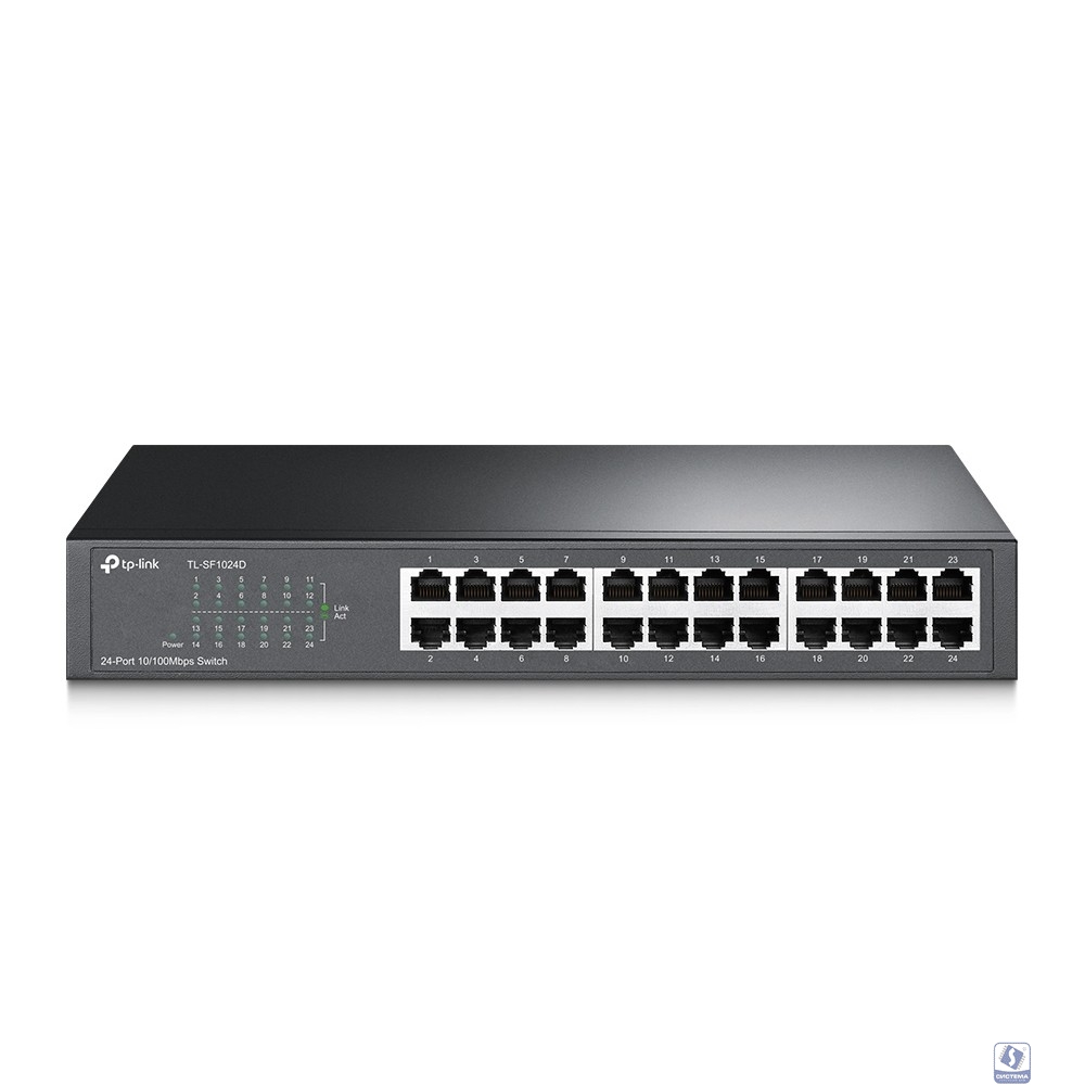 TP-Link TL-SF1024D Коммутатор с 24 портами 10/100 Мбит/с для размещения на столе или в стойке