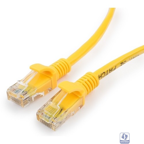 Cablexpert Патч-корд медный UTP PP10-5M/Y кат.5e, 5м, литой, многожильный (желтый)
