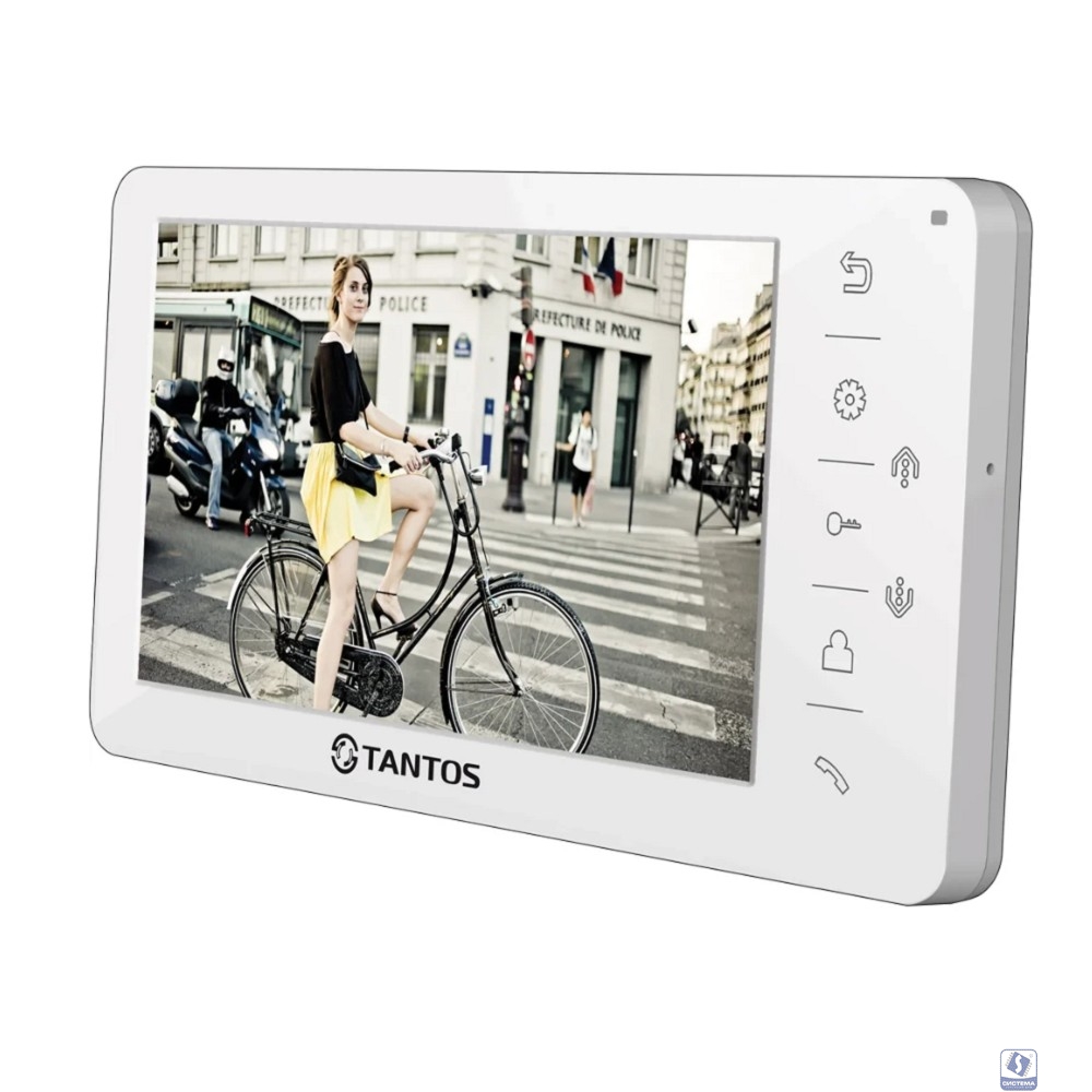 Монитор видеодомофона Tantos Amelie (White) 
