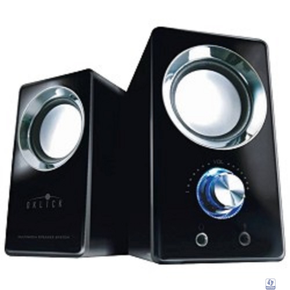 Oklick OK-116 2.0 черный 6Вт портативные