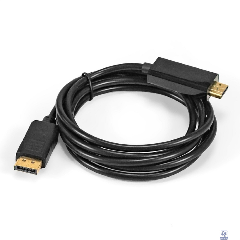Exegate EX294710RUS Кабель DisplayPort-HDMI ExeGate EX-CC-DP-HDMI-2.0 (20M/19M, 2м, экран)
