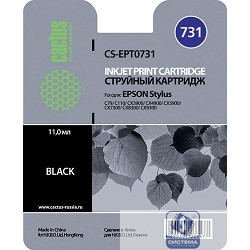 Cactus C13T10514A10/C13T07314A10/CS-EPT0731 Картридж  для Epson Stylus С79/ C110/ СХ3900/ CX4900/ CX5900/ CX7300/ CX8300/ CX9300, черный, 11.0 мл