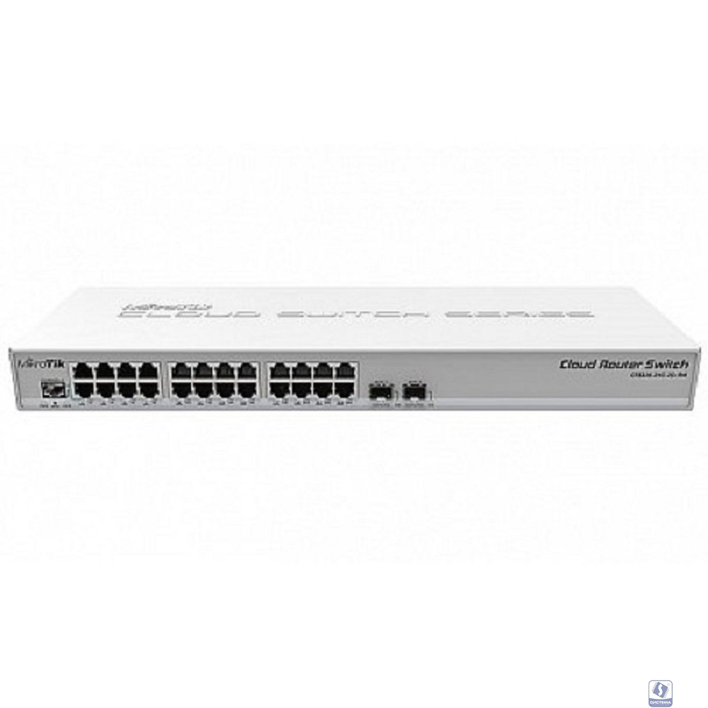 MikroTik CRS326-24G-2S+RM Коммутатор Cloud Router Switch 326-24G-2S+RM with RouterOS L5, 1U rackmount enclosure