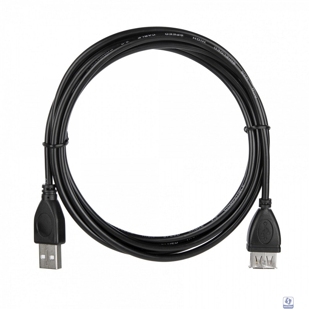 Кабель ACD Кабель ACD-U2AAF-20L |ACD-U2AAF-20L| USB 2.0, A male - A feмale, ТТХ: |ACD-U2AAF-20L| (7/0.12BC+PE)*1P+(7/0.12BC+PE)*2C+7/0.12BC+AL+PVC OD4.0, Черный, 2м (742057)