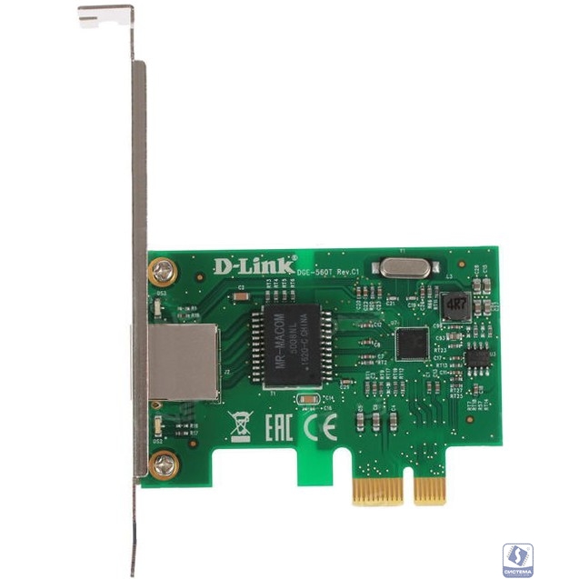 D-Link DGE-560T/D1A Сетевой PCI Express адаптер с 1 портом 10/100/1000Base-T