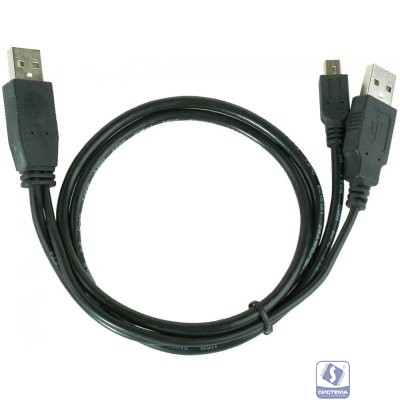 Gembird/Cablexpert CCP-USB22-AM5P-3 USB 2.0 Pro Кабель , 2xAM/miniBM 5P, 0.9м, экран, черный 