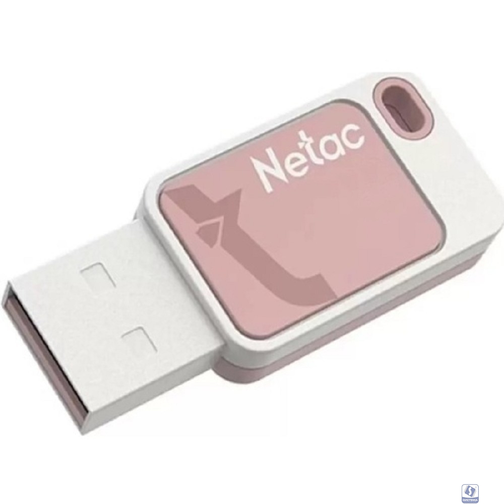 Netac USB Drive 64GB UA31  <NT03UA31N-064G-20PK>, USB2.0, розовая