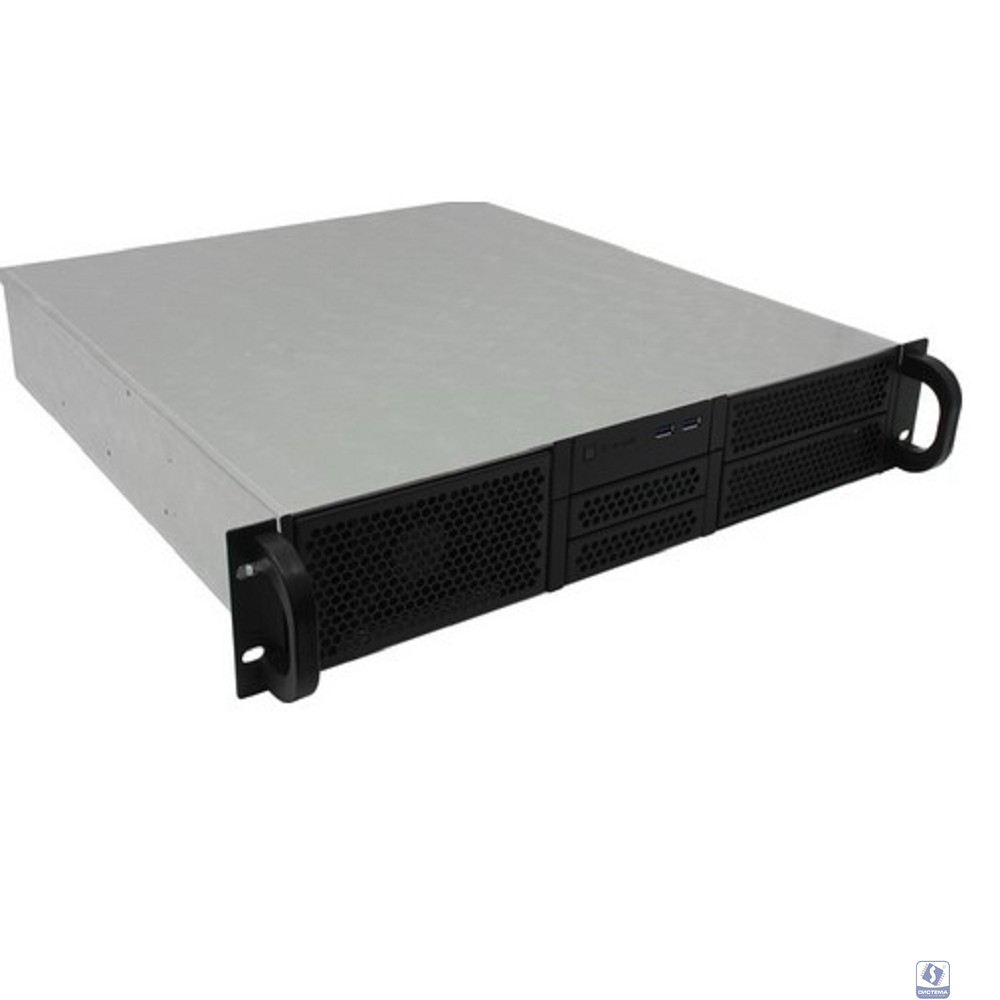 Procase RE204-D2H5-A-48 Корпус 2U server case,2x5.25+5HDD,черный,без блока питания(2U,2U-redundant),глубина 480мм,ATX 12"x9.6"