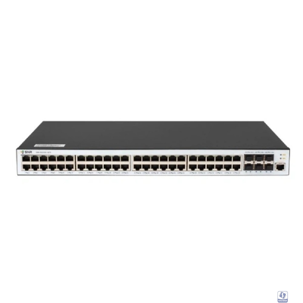 SNR SNR-S5310G-48TX Управляемый коммутатор уровня 2+, 48 портов 10/100/1000Base-T, 6 портов 1/10G SFP+, встроенный БП ~220V AC