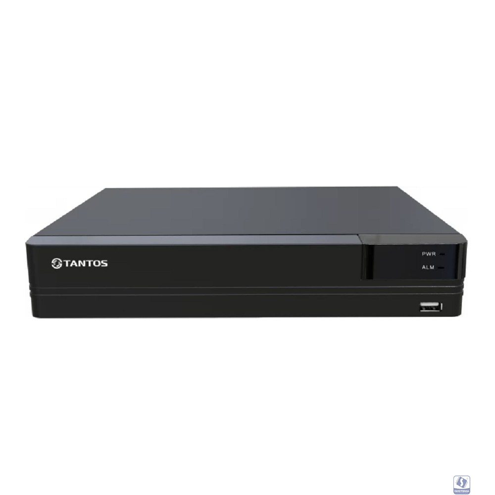 Видеорегистратор Tantos TSr-NV08155P сетевой 8 канальный  для IP камер со встроенным 8 портовым PoE коммутатором