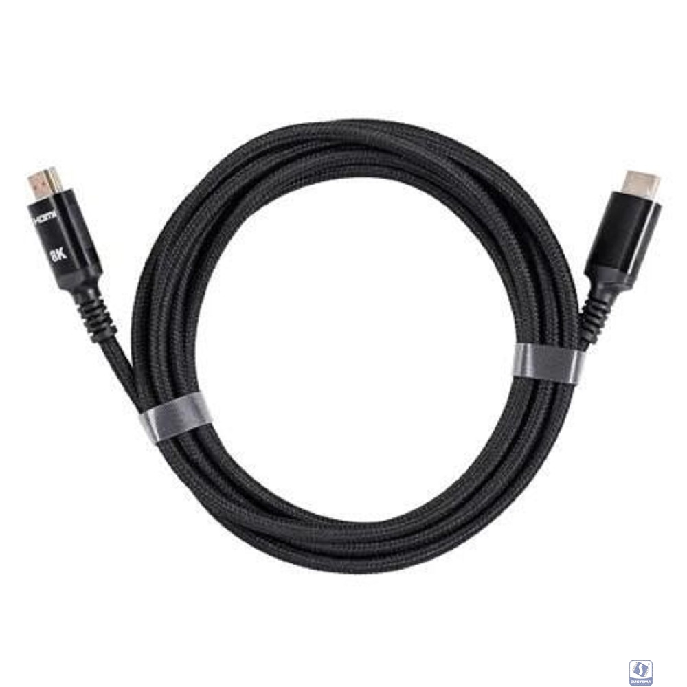 iOpen ACG859B-3.0 Кабель интерфейсный HDMI-HDMI 19M/M,ver. 2.1 8KX60Hz (Econom) оплетка 3m