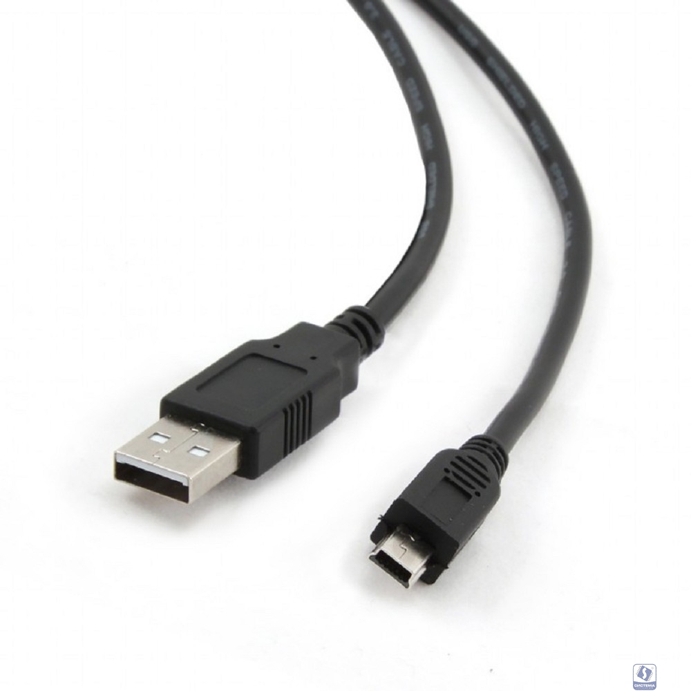 Bion Кабель интерфейсный USB 2.0 AM/miniBM 5P, позолоченные контакты, ферритовые кольца, 1.8 м, черный [BXP-CCP-USB2-AM5P-018]