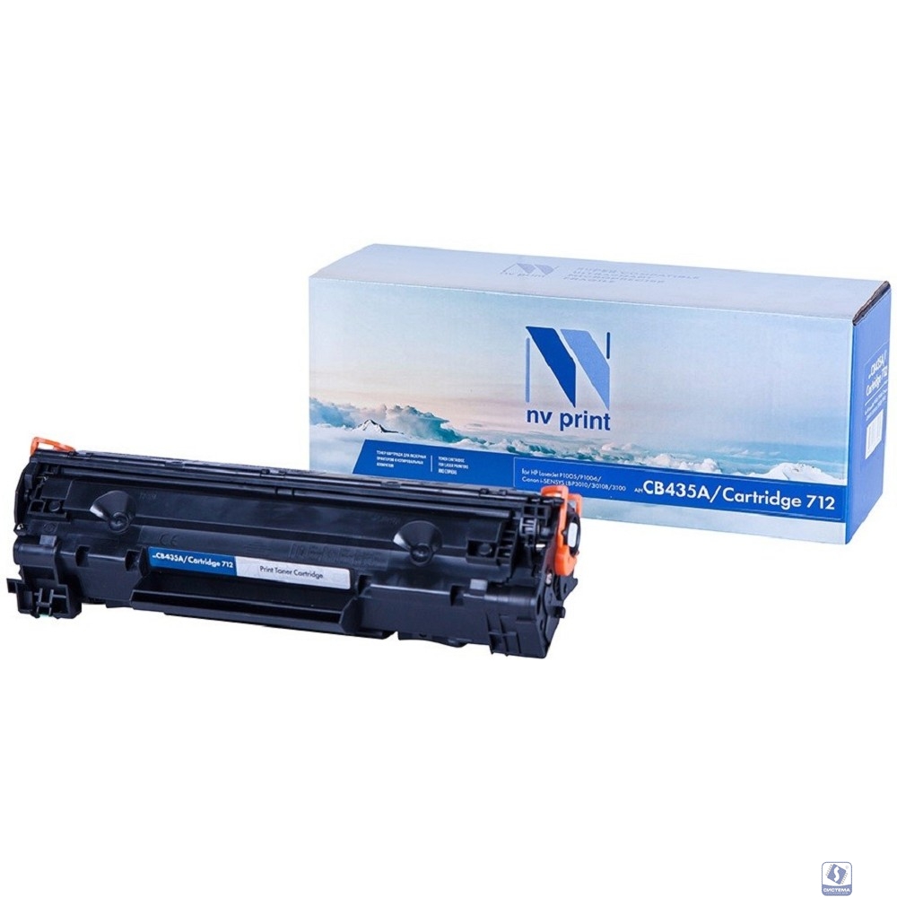 NVPrint CB435A/712  Картридж  для HP/Canon LaserJet P1005/ P1006/ LBP 3010 i-Sensys/ 3010B i-Sensys/ 3020 i-Sensys/ 3100 i-Sensys (1500k)