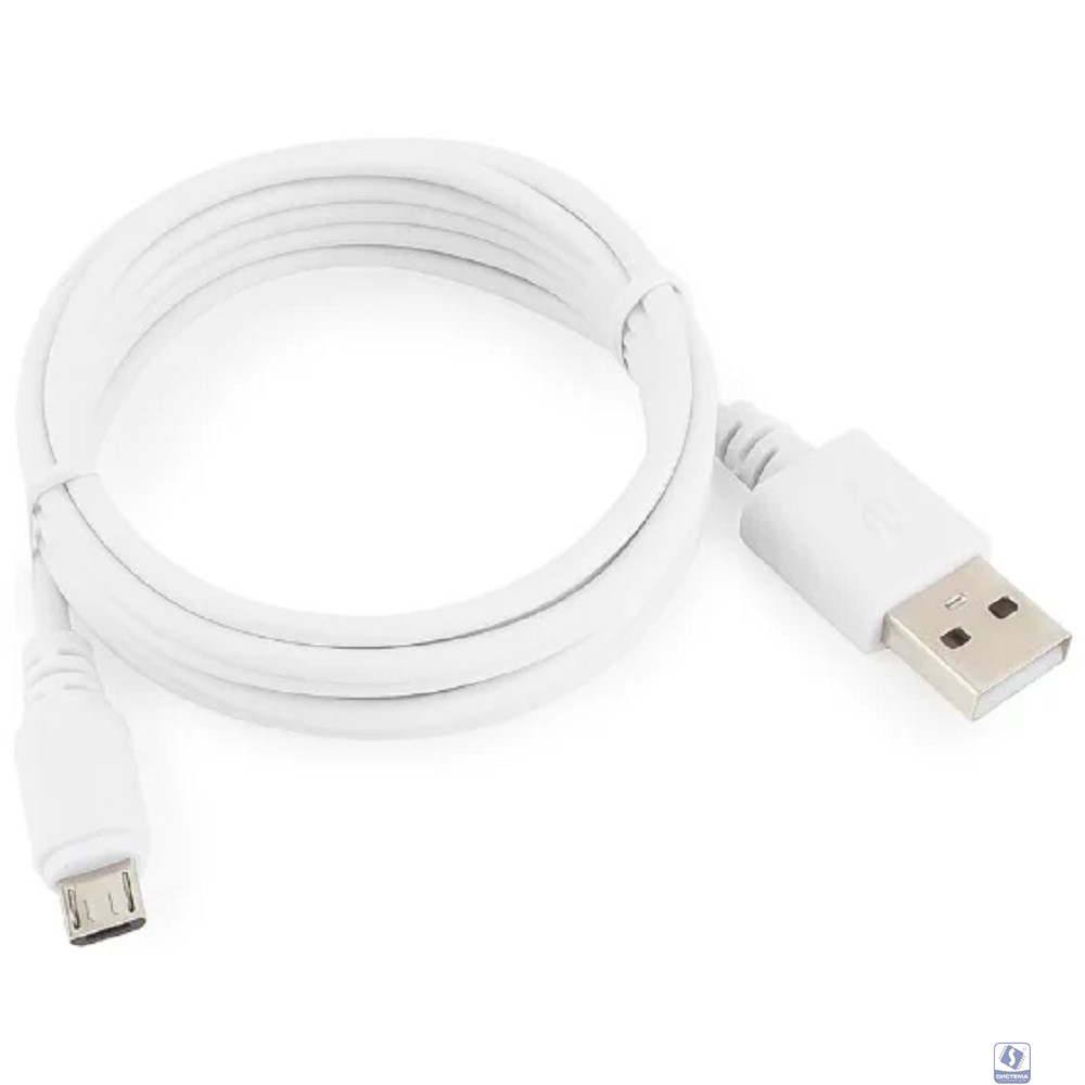 Cablexpert Кабель USB 2.0 Pro AM/microBM 5P, 1.8м, белый, пакет (CC-mUSB2-AMBM-6W)