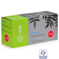 CACTUS TK-590С Тонер Картридж CS-TK590C голубой для FS-C2026MFP/C2126MFP/C2526MFP/C2626MFP/C5250DN (5000стр.)