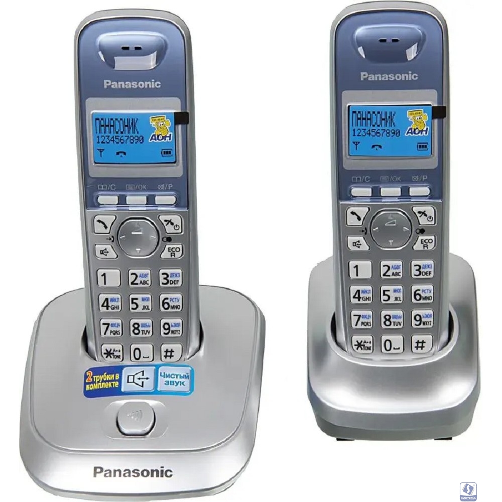 Panasonic KX-TG2512RUS (серебристый) 