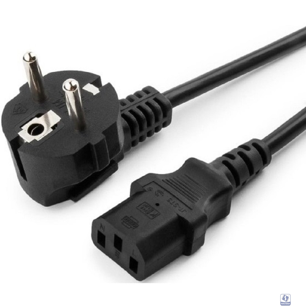 Filum Кабель питания CEE 7/7- С13, 3х0.75мм, 220В, 10A, чёрный, 3м [FL-PC10-EU-C13-3M] (873343)