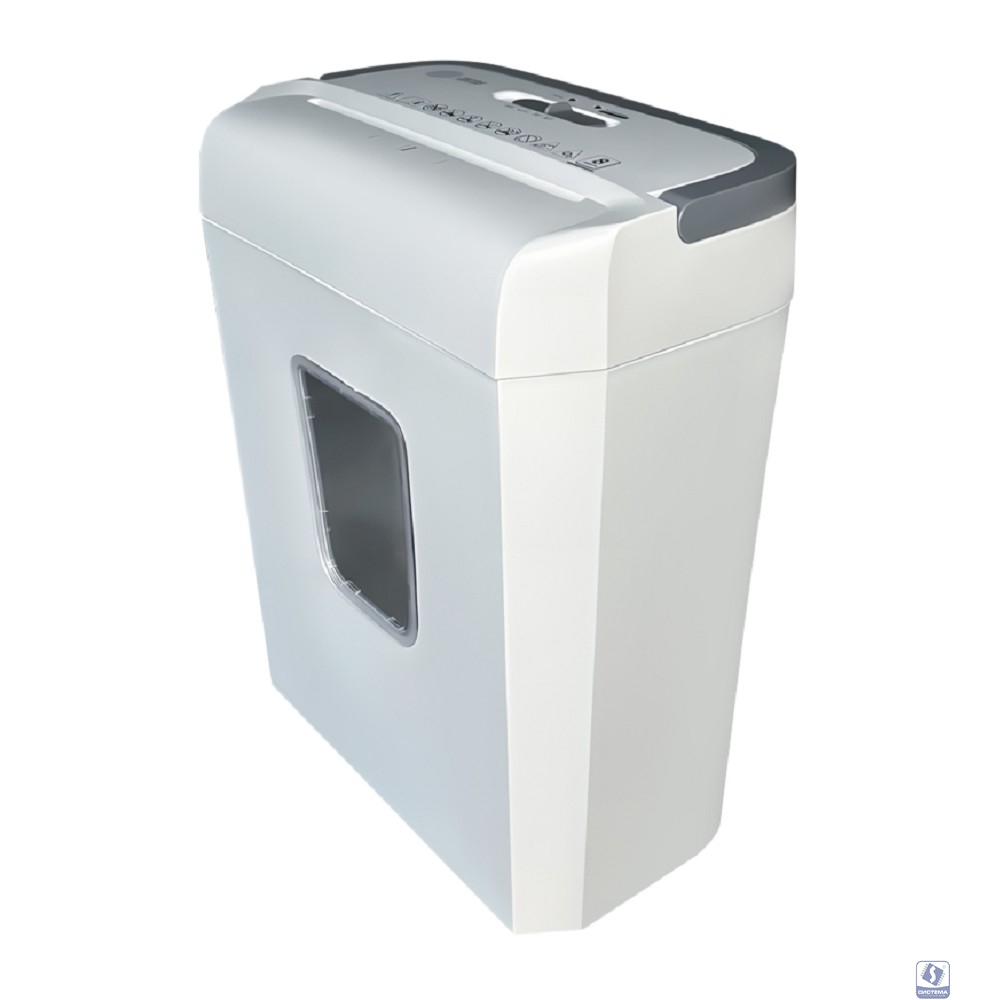 Шредер Cactus CS-SH-C4 белый (секр.P-4) фрагменты 8лист. 13лтр. скрепки скобы пл.карты (2090786)