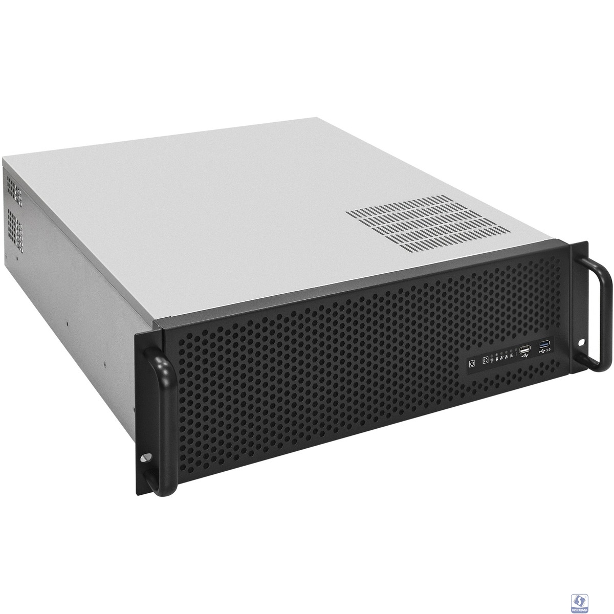 Exegate EX293921RUS Серверный корпус ExeGate Pro 3U450-09 <RM 19", высота 3U, глубина 450, БП 2U-700ADS, USB>