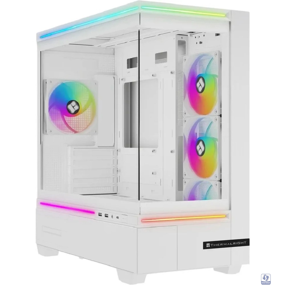 Thermalright Корпус M10 White FAN4-C / TG / 4x120mm ARGB PWM Fans / USB TYPE-C / mATX  / TRTLM10WF4C