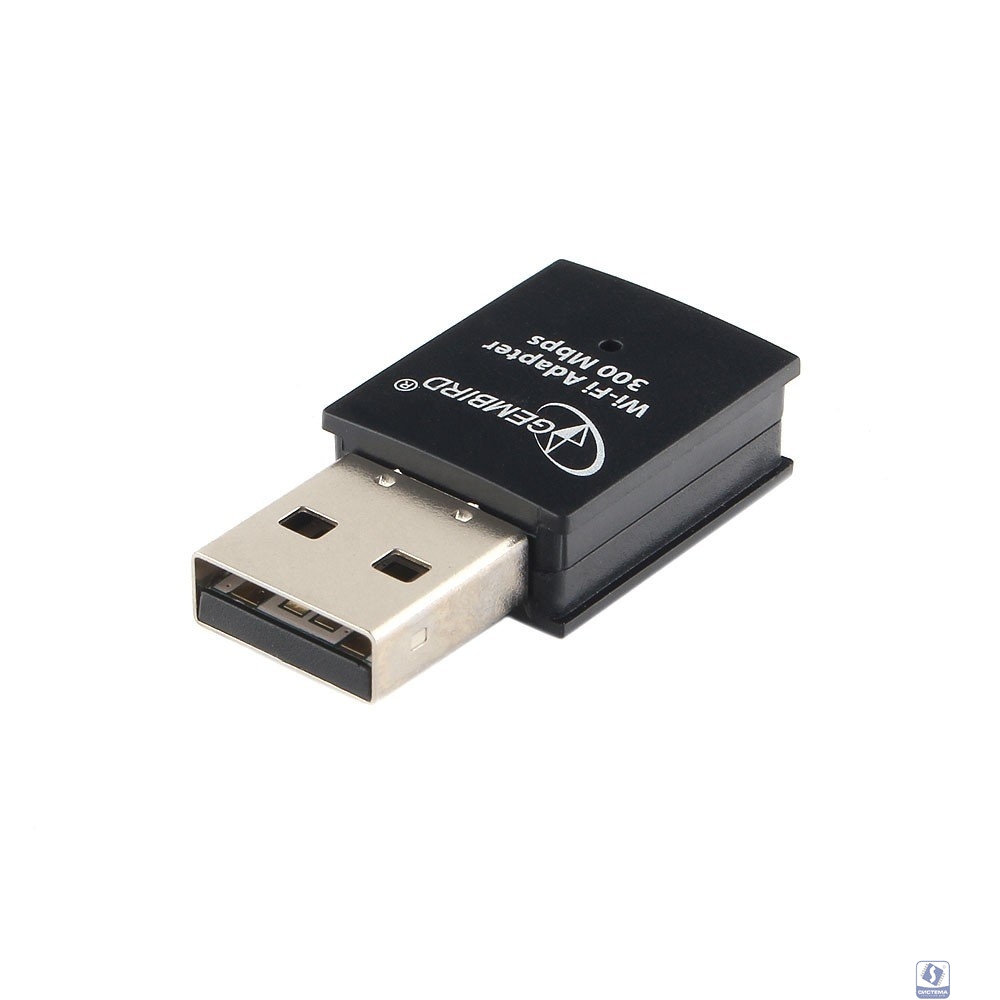 Gembird Сетевой адаптер WiFi 300 Мбит, мини, USB, 802.11b/g/n, RTL8192EU (WNP-UA-005)