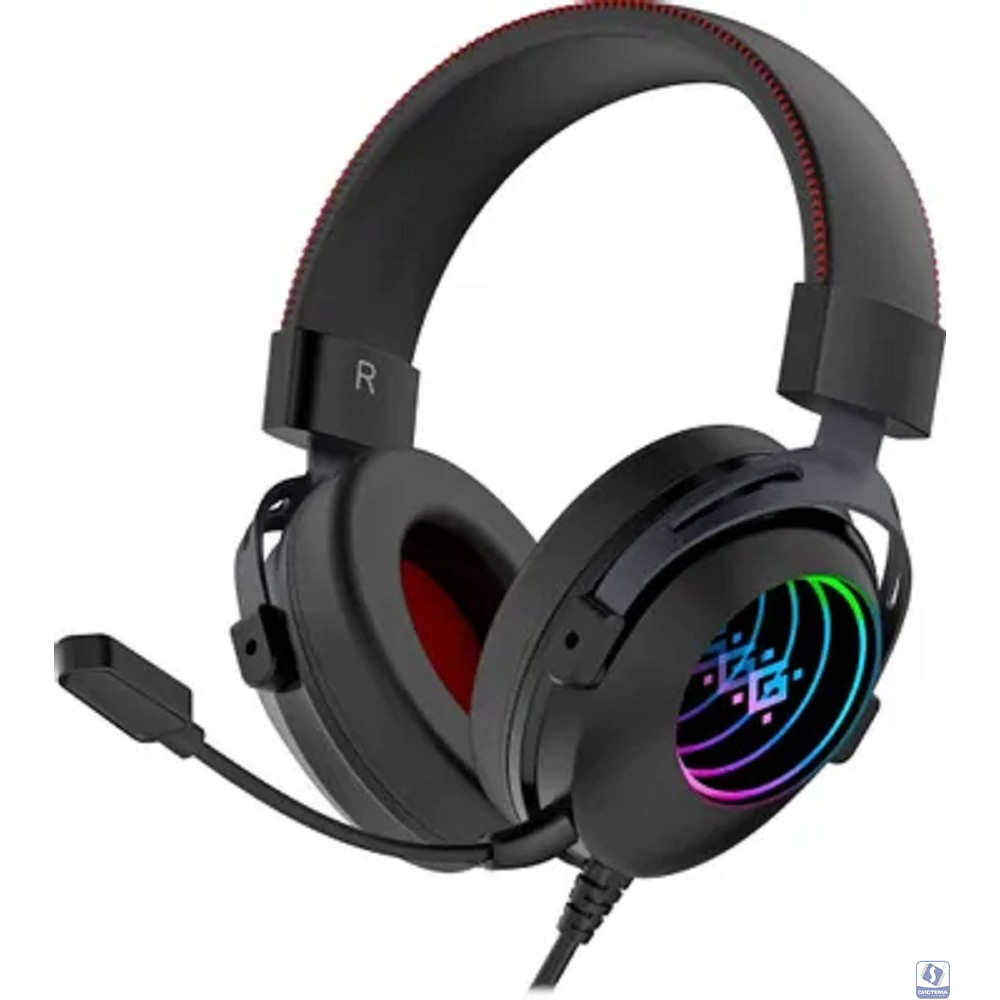 Defender Игровая гарнитура Echo черный, RGB, провод 2 м  [62420]