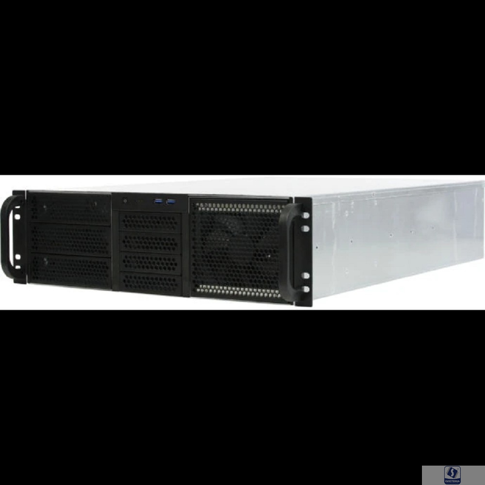 Procase RE306-D3H9-C-48 Корпус 3U server case,3x5.25+9HDD,черный,без блока питания,глубина 480мм,MB CEB 12"x10.5"