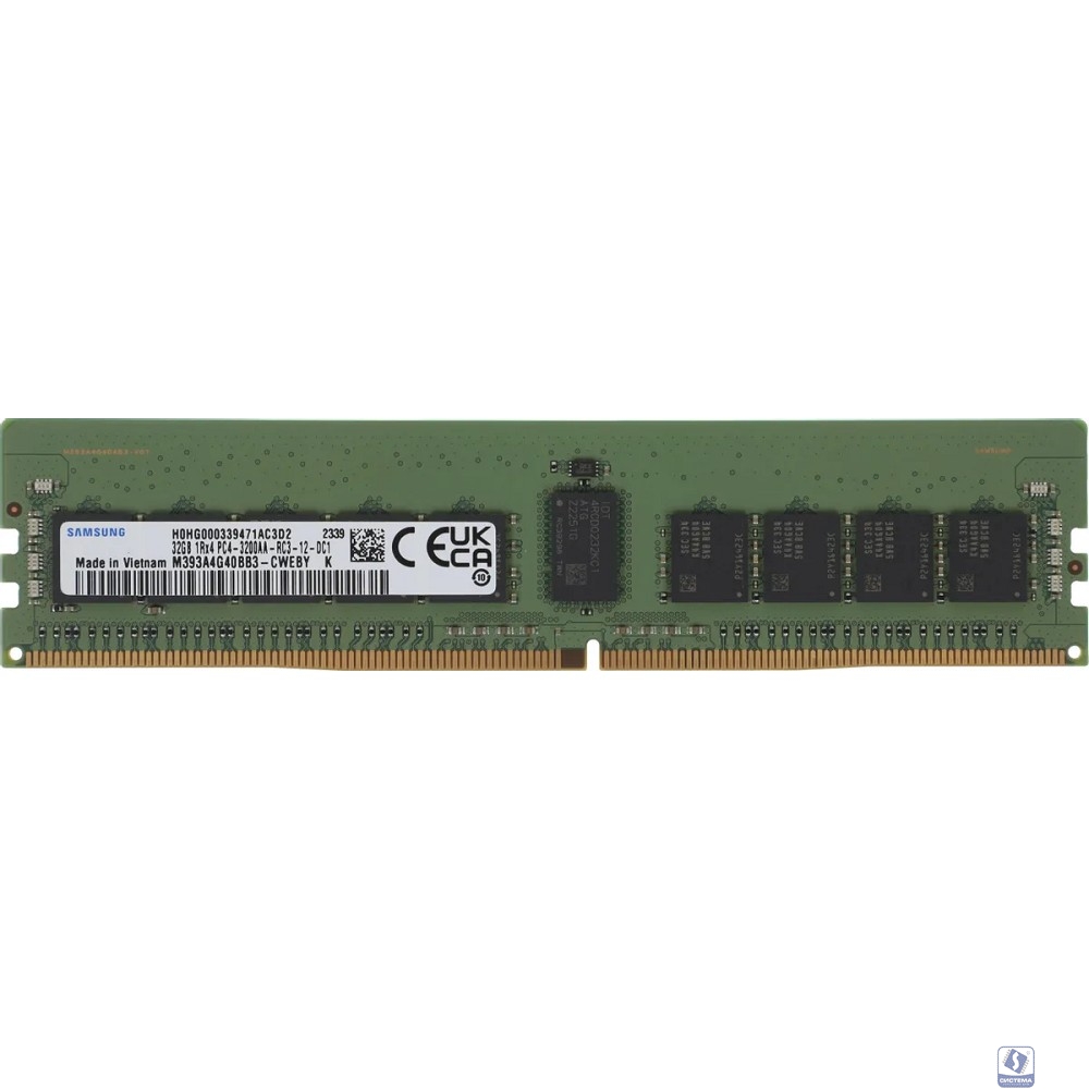 Память DDR4 Samsung M393A4G40BB3-CWE 32Gb DIMM ECC Reg PC4-25600 CL22 3200MHz
