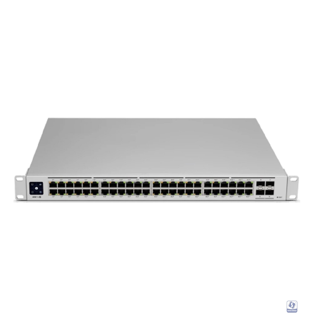 UBIQUITI USW-Pro-48-POE PoE-коммутатор в стойку, 48х 1G RJ45, 4х 10G SFP+, раздача 600 Вт